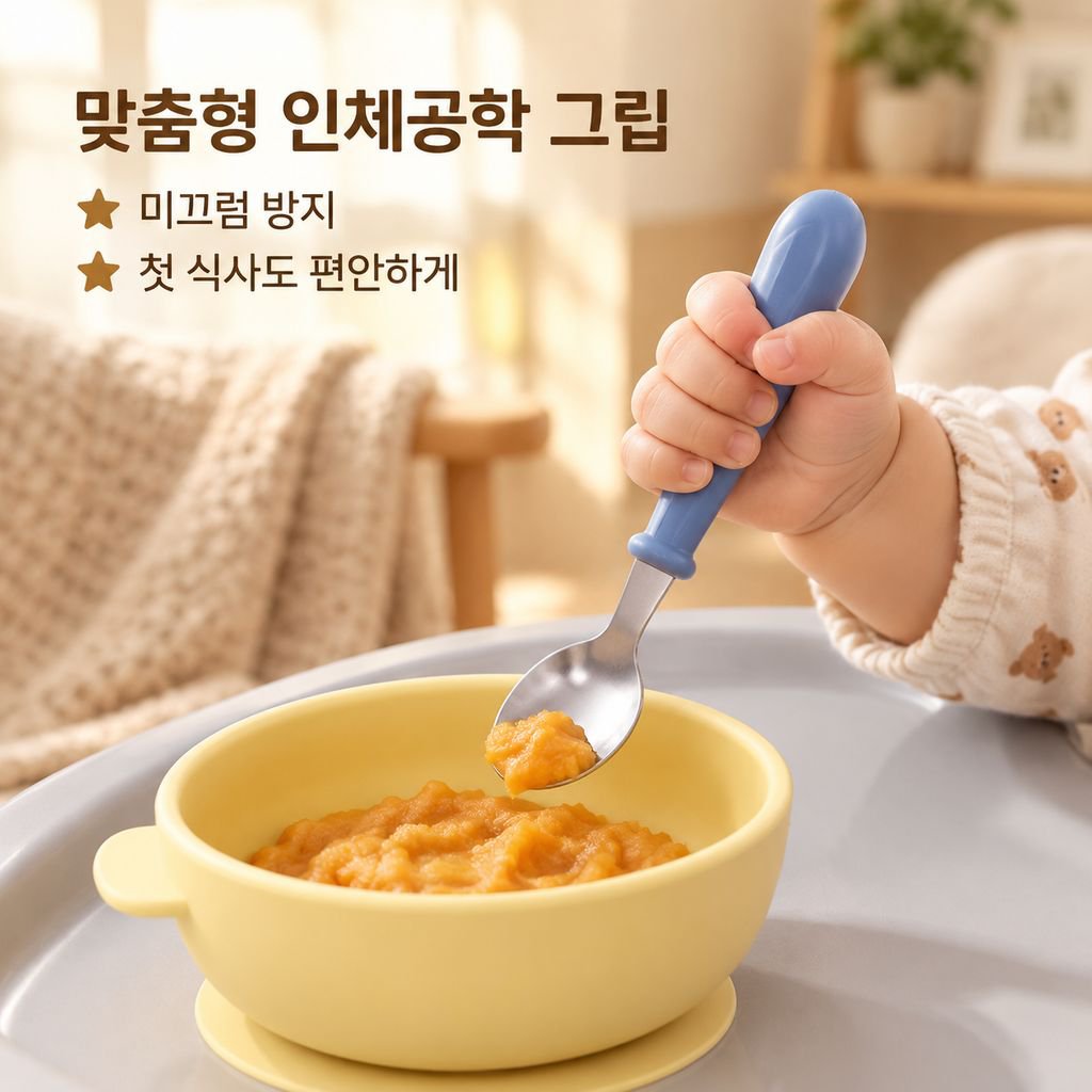 스테인리스 어린이 식기 세트 아기 전용 숟가락 포크