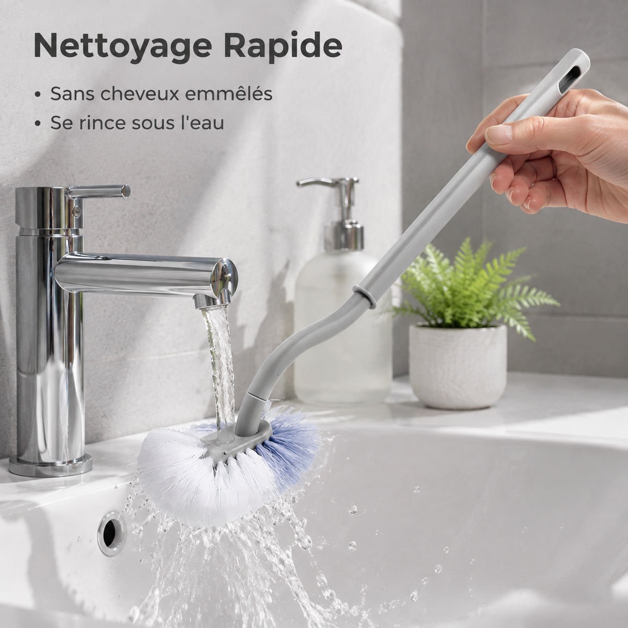 Brosse de toilette en silicone