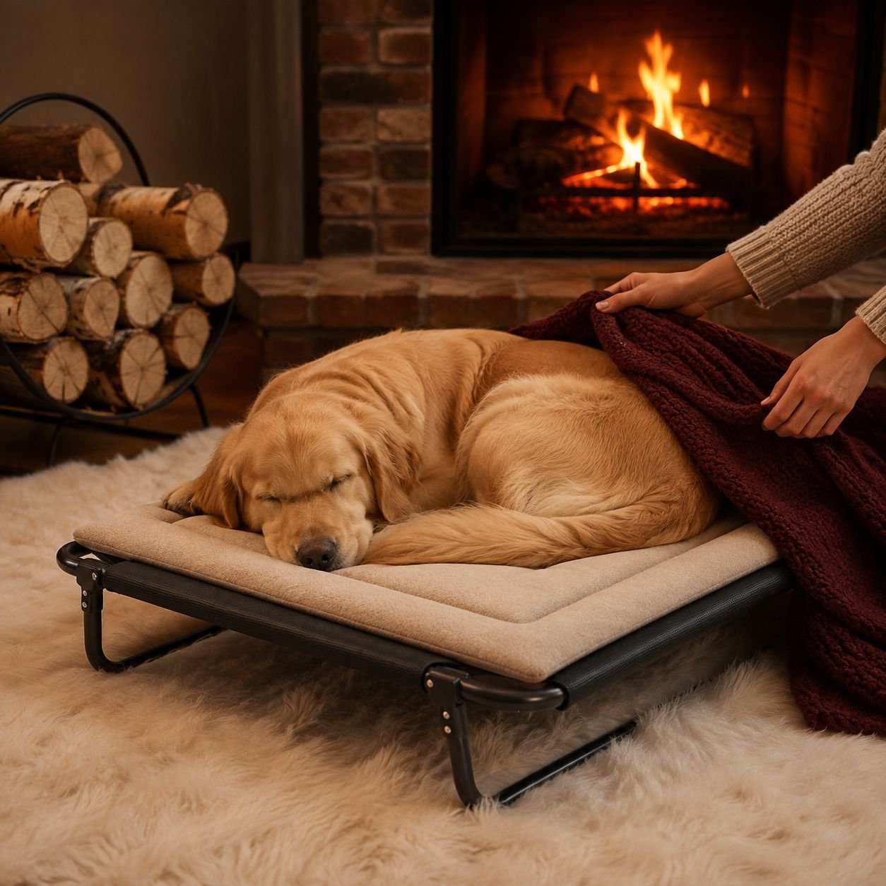 Good air permeability dog bed kennel mat Removable and washable storage Portable Folding Dog Bed Dur