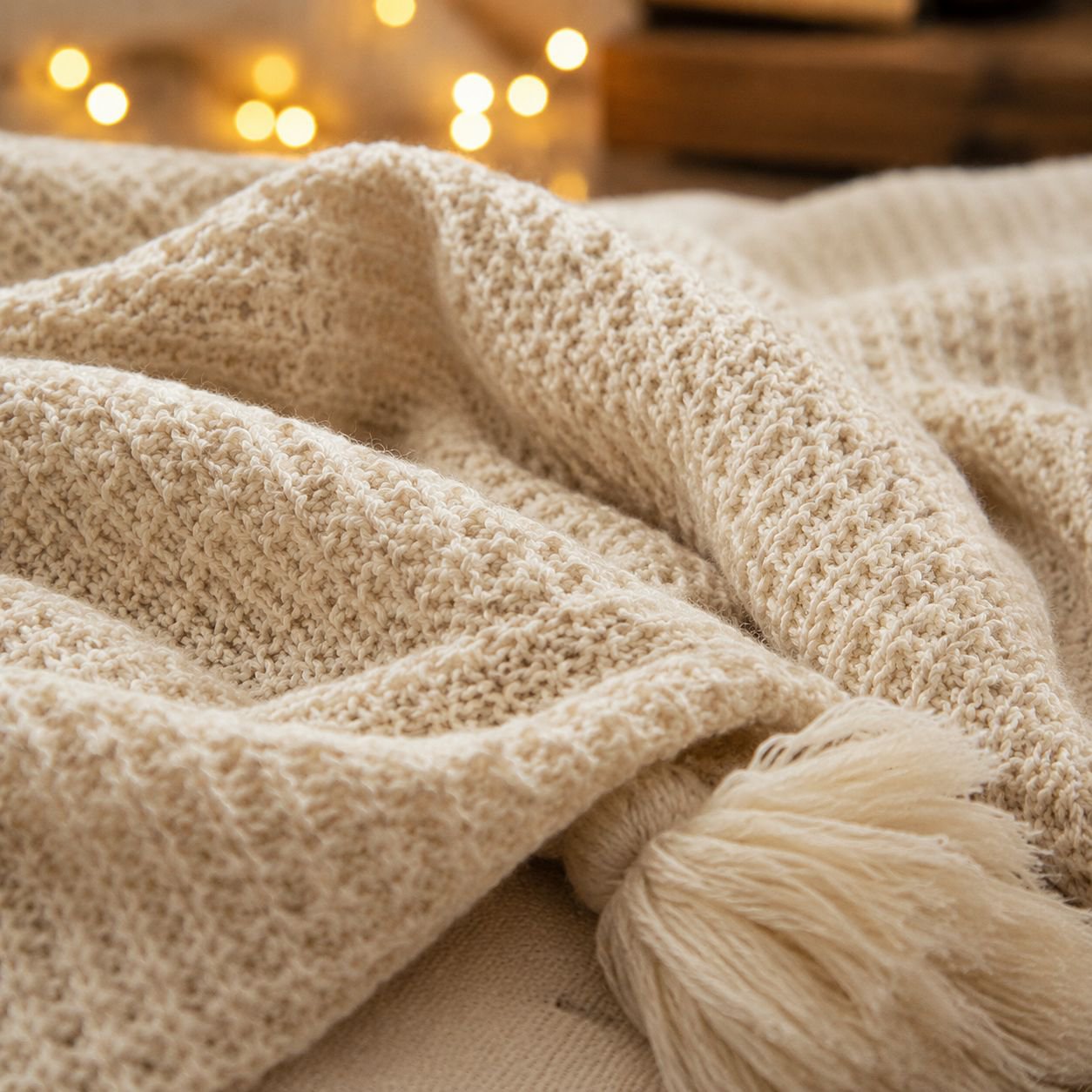 Office Use Scandinavian Leisure Knitted Wool Blanket