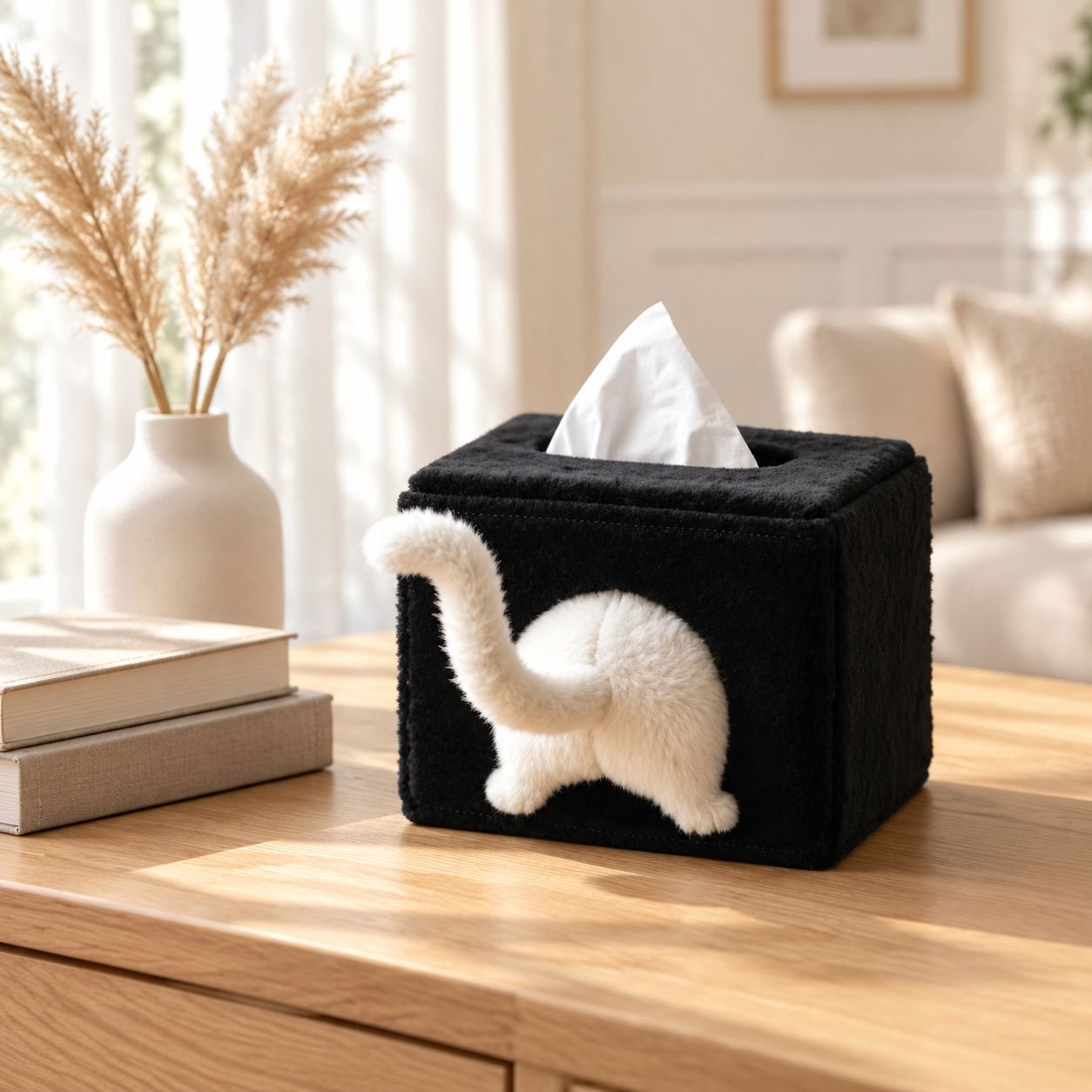 Cute and mischievous kitten tissue box/napkin box/plush plush toy box/decorative storage