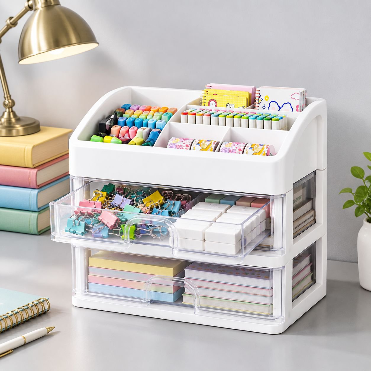 Multi-layer Desktop Drawer Organizer