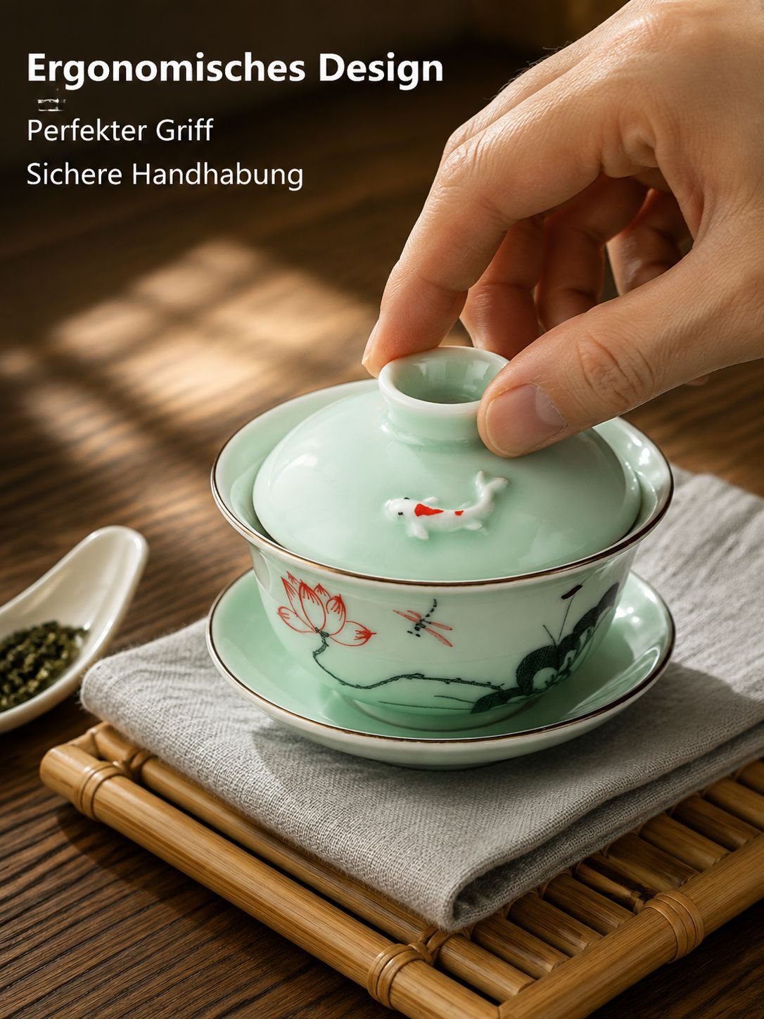 Elegante Keramiktasse für Tee