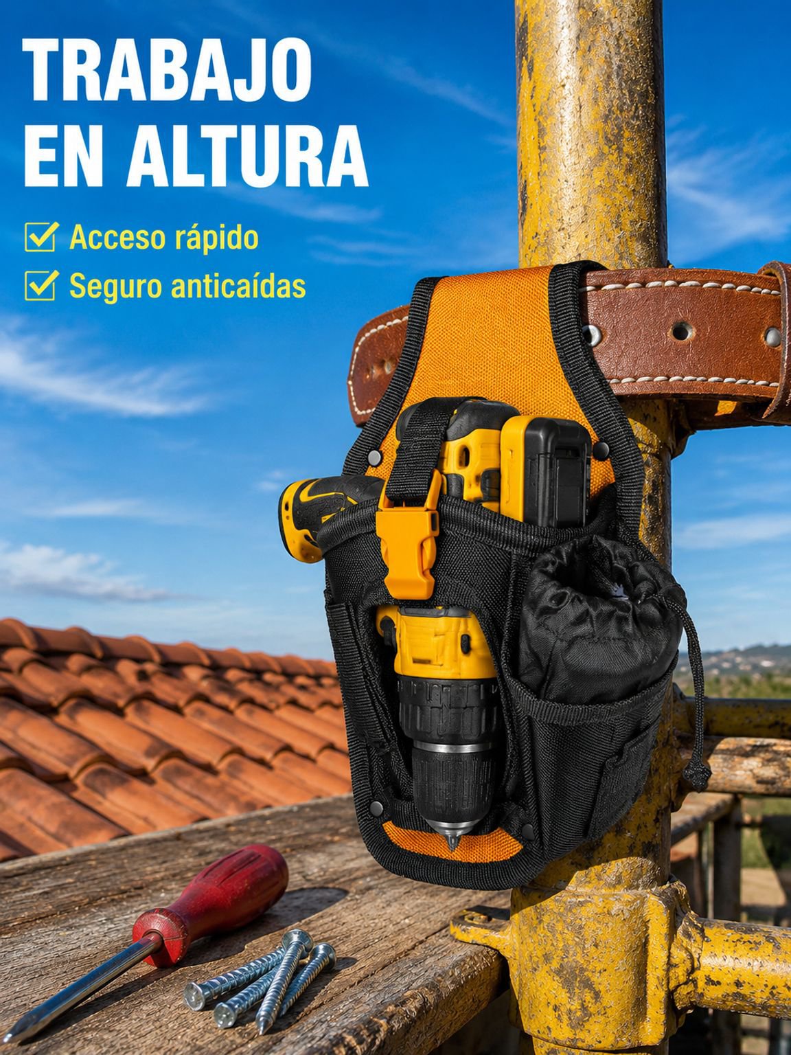 Bolsa de cintura para herramientas de reparación, duradera y gruesa