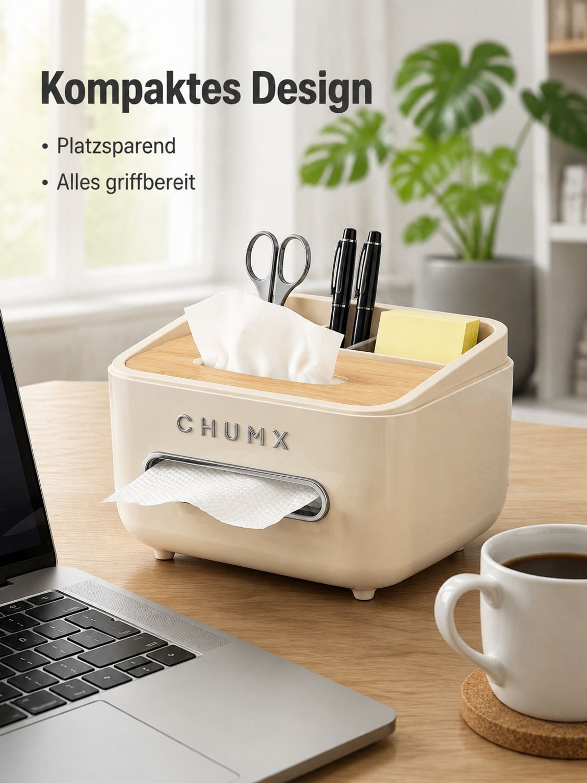 Multifunktionale Kosmetiktuchbox mit Fernbedienungshalter