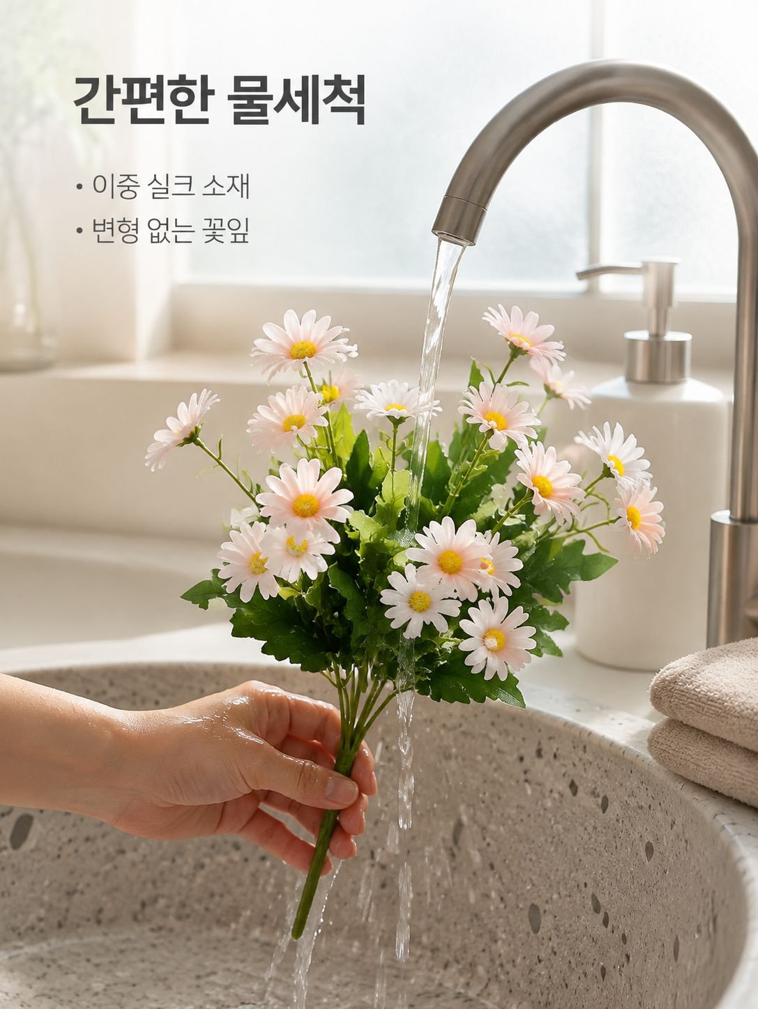 인조 작은 데이지 꽃다발 장식 조화
