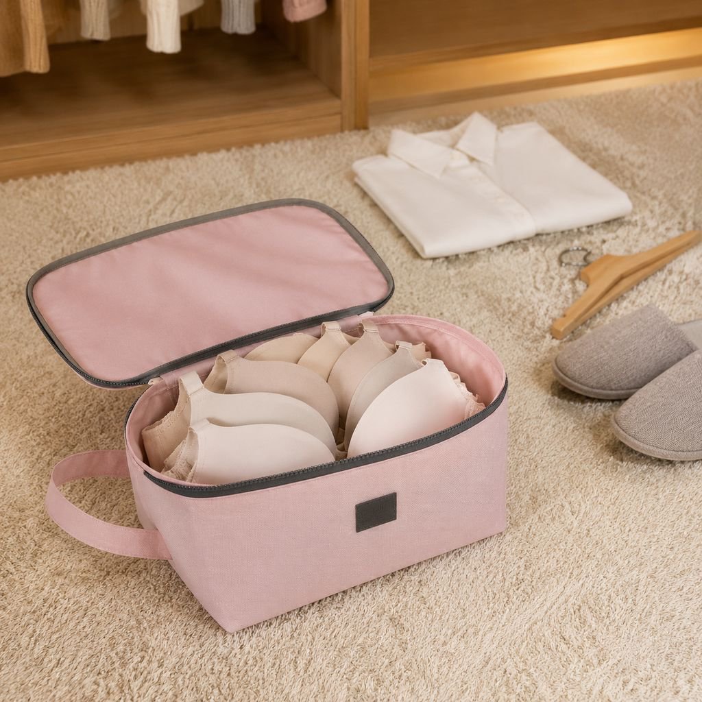 Bolsa portátil para almacenar ropa interior en viajes