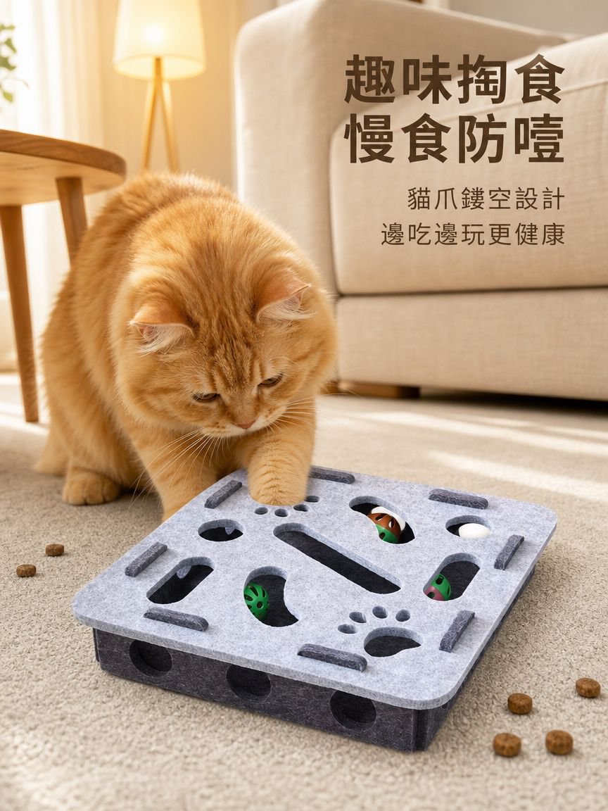寵物貓用益智解謎玩具