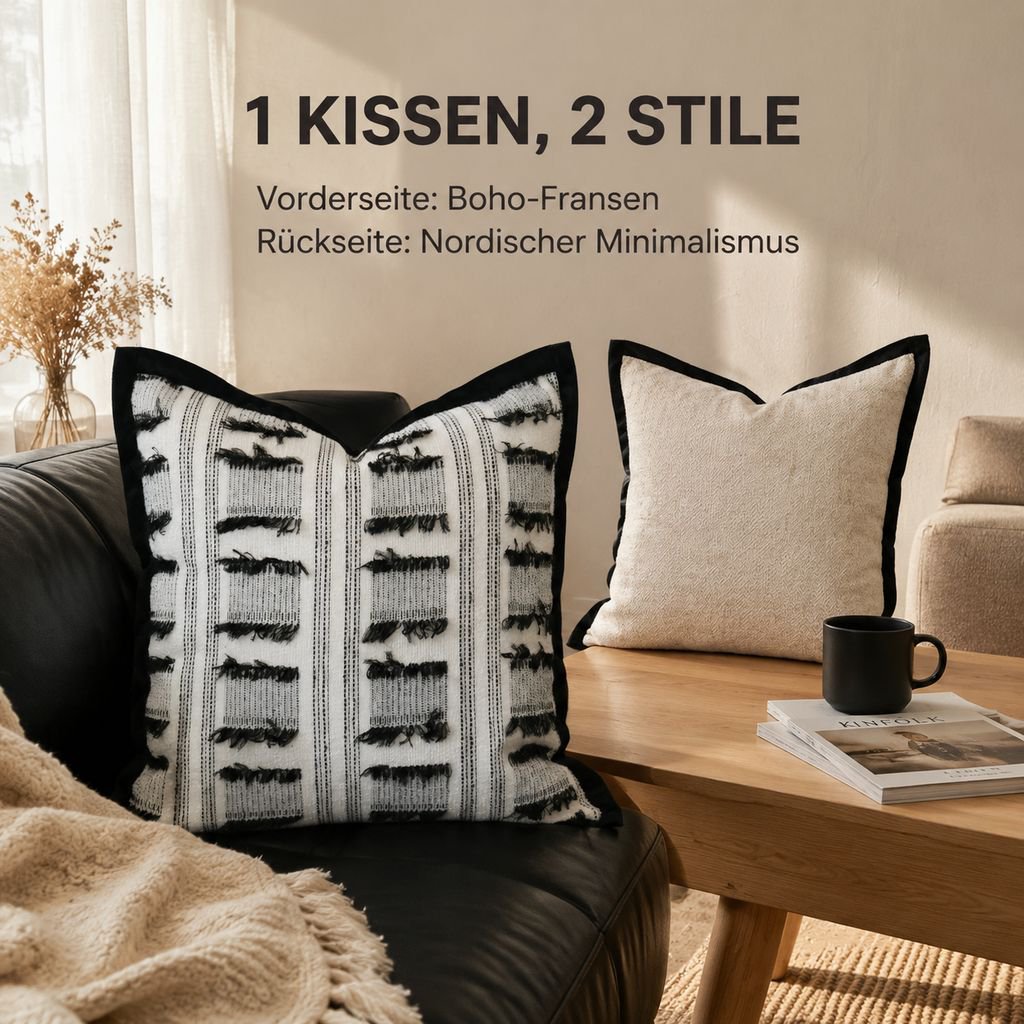 Hochwertiges, modernes, minimalistisches Rückenkissen