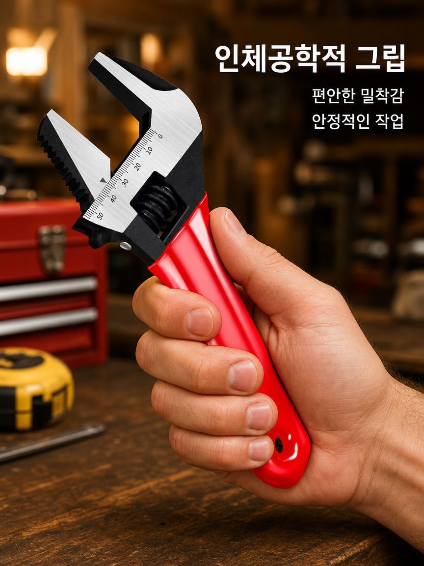 전강 오버사이즈 오픈 숏핸들 렌치