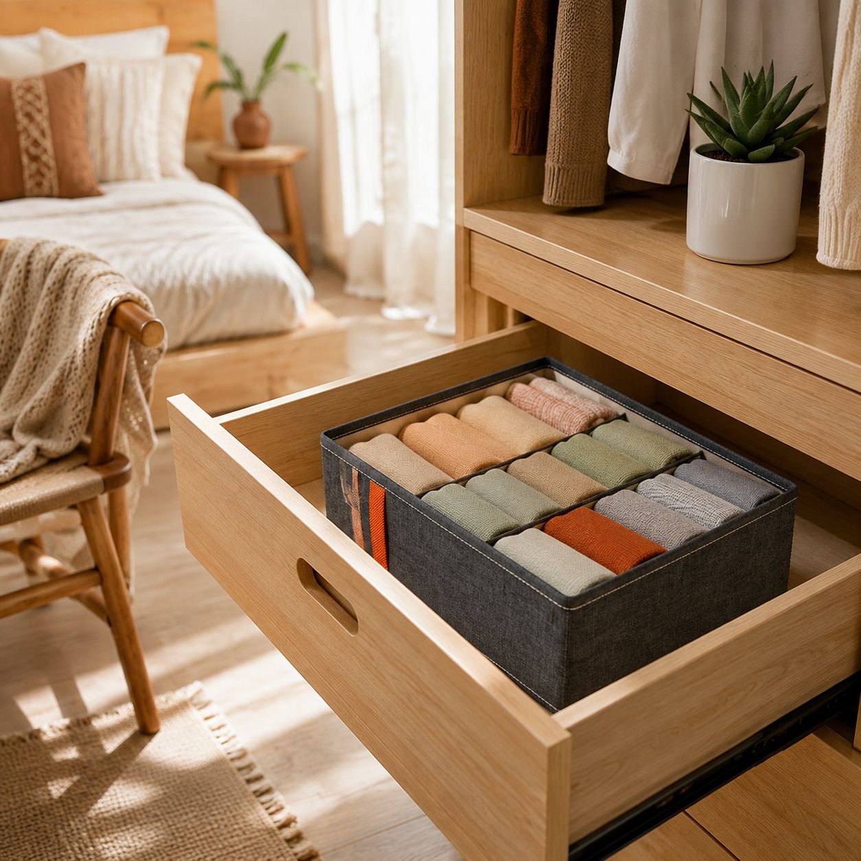 Organizador de Calcetines y Ropa Interior para Cajones 