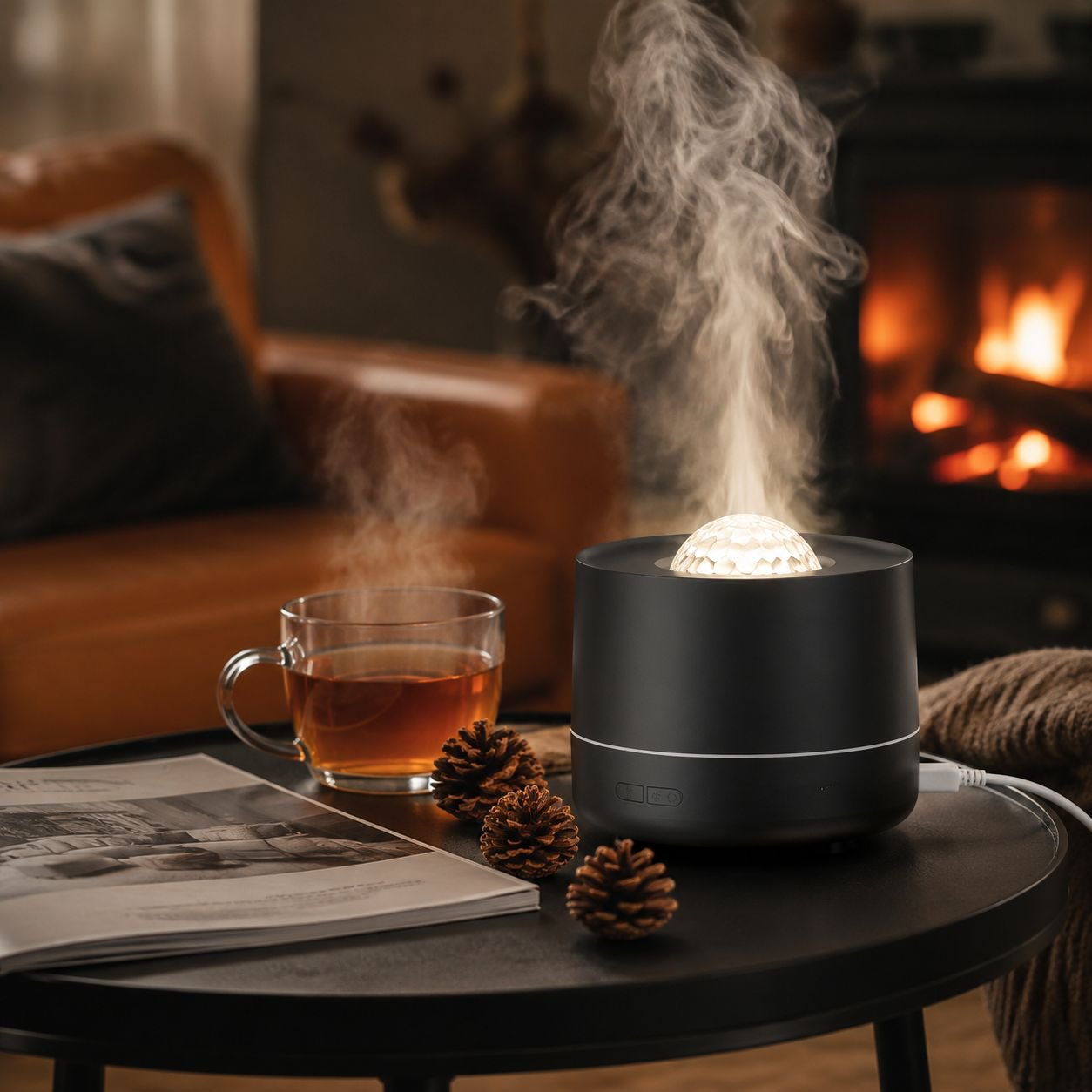 Aromatherapy humidifier used with essential oils