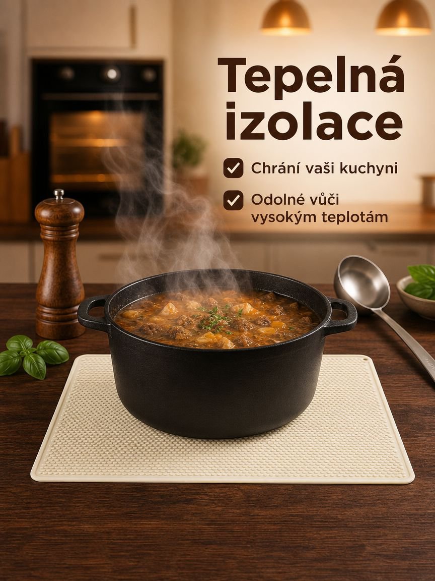 Protiskluzová odkapávací podložka do domácí kuchyně