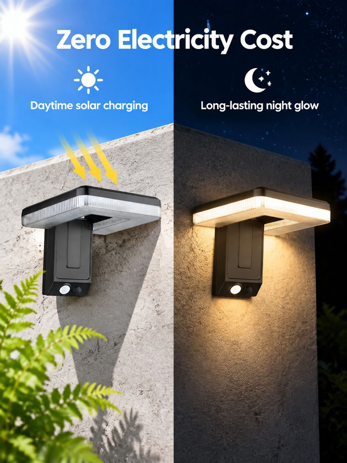 Villa Solar Smart Sensor Wall Light