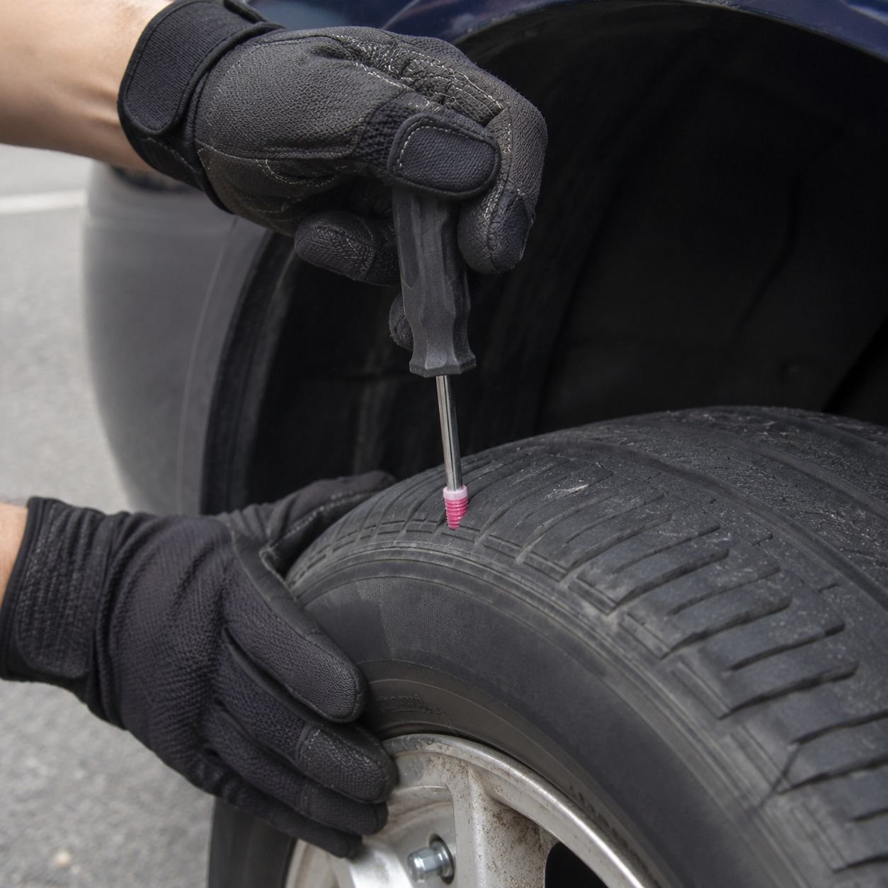 Car & Motorcycle Vacuum Tire Quick Repair Mushroom Plug Tool