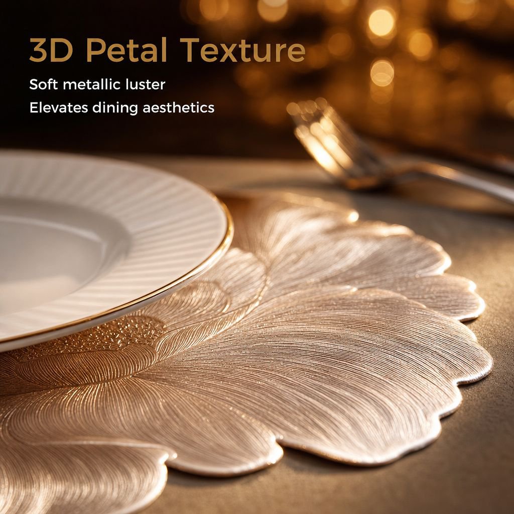 Elegant Solid Color Placemat, Simple Heatproof Table Mat