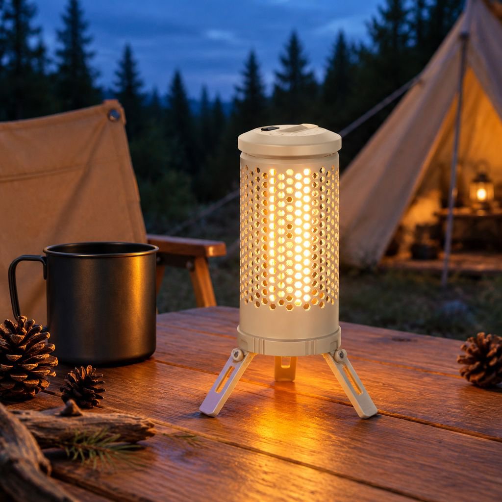 新しい伸縮式ランプ折りたたみ式充電キャンプランプ屋外雰囲気ランプ照明LEDランプキャンプランプブラケットキャンプランプ付き