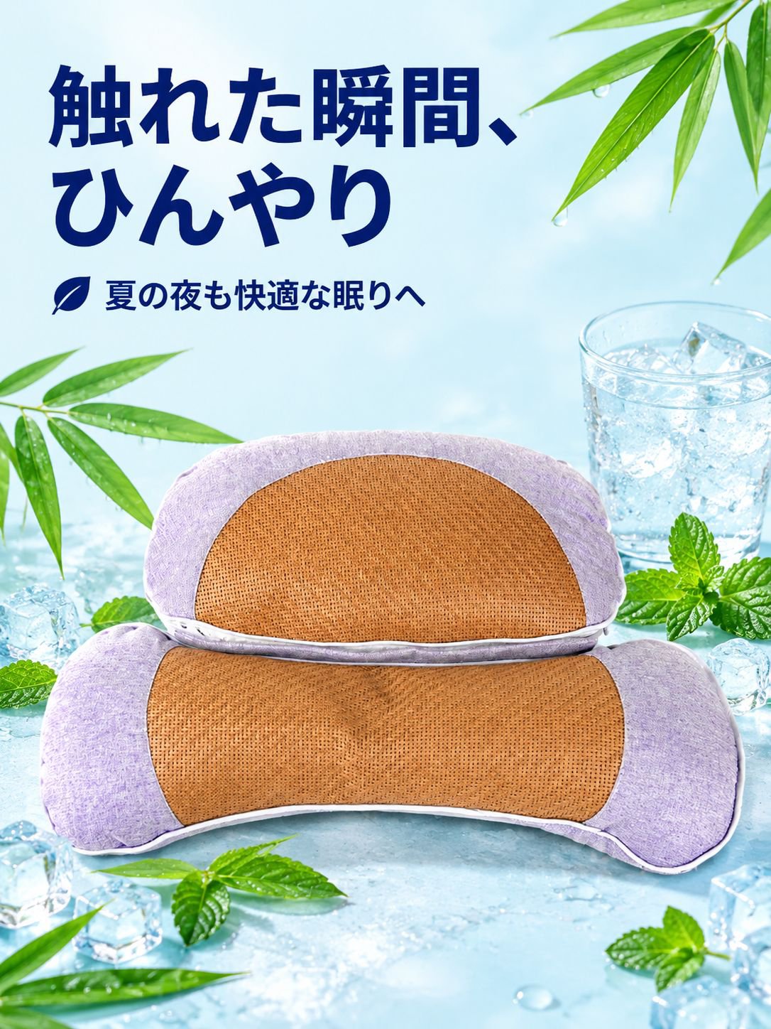 藤蓆護頸枕