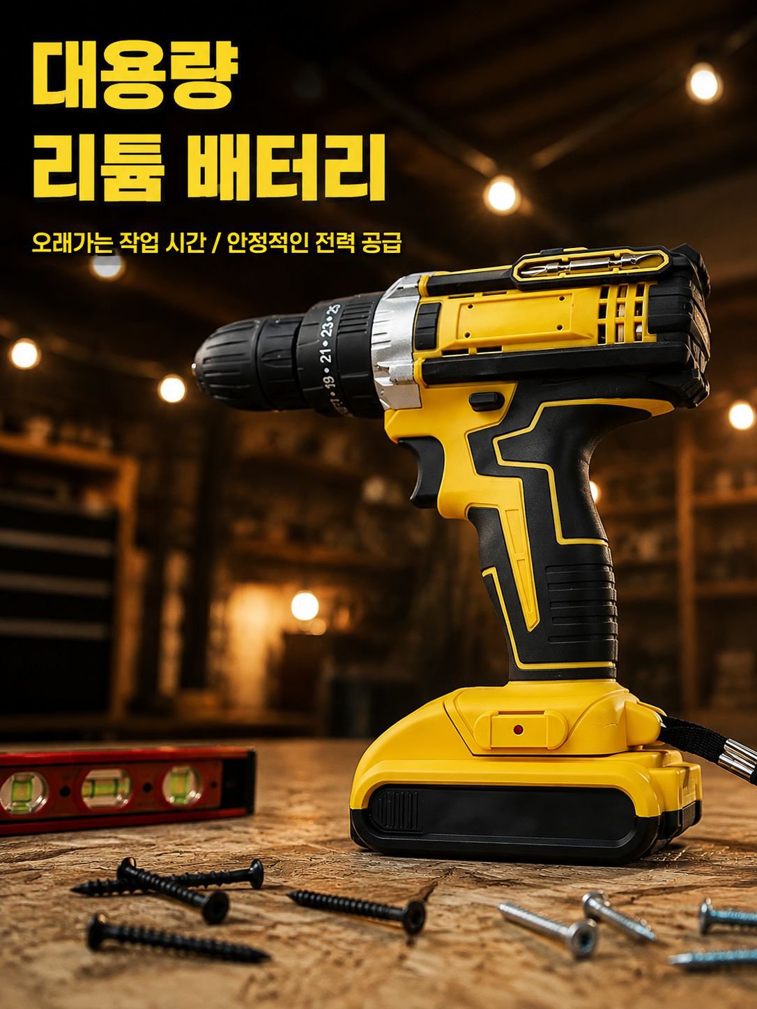 다기능 리튬 전동드릴 세트