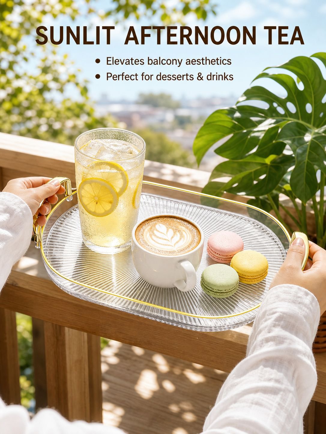 Double Handle Round Tray