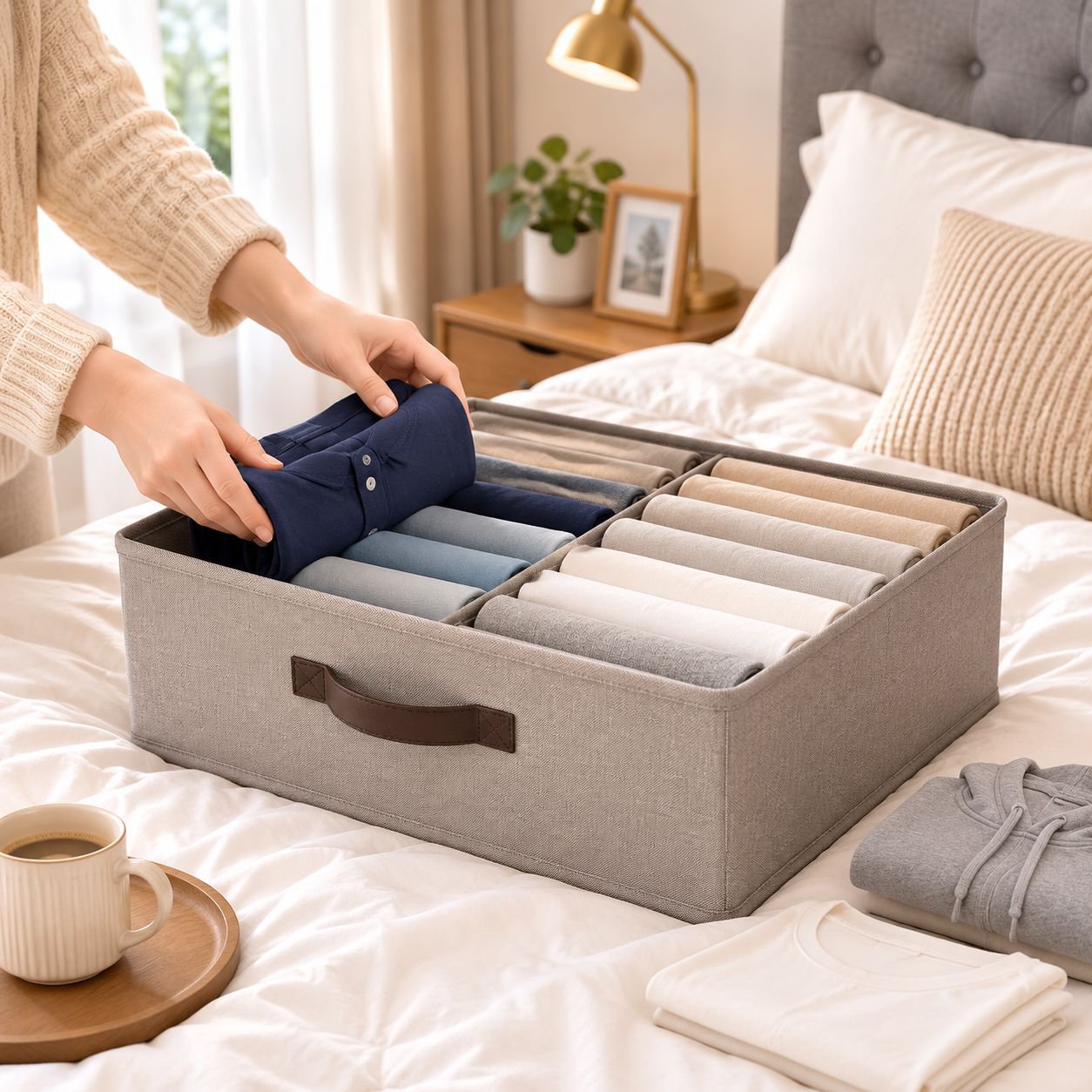 Organizer with drawers for clutter-free workspace