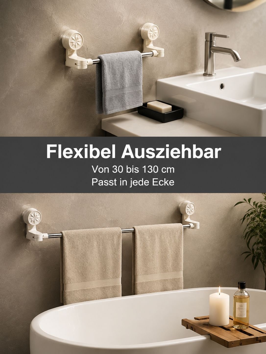 Einfache Montage Handtuchhalter Badezimmer