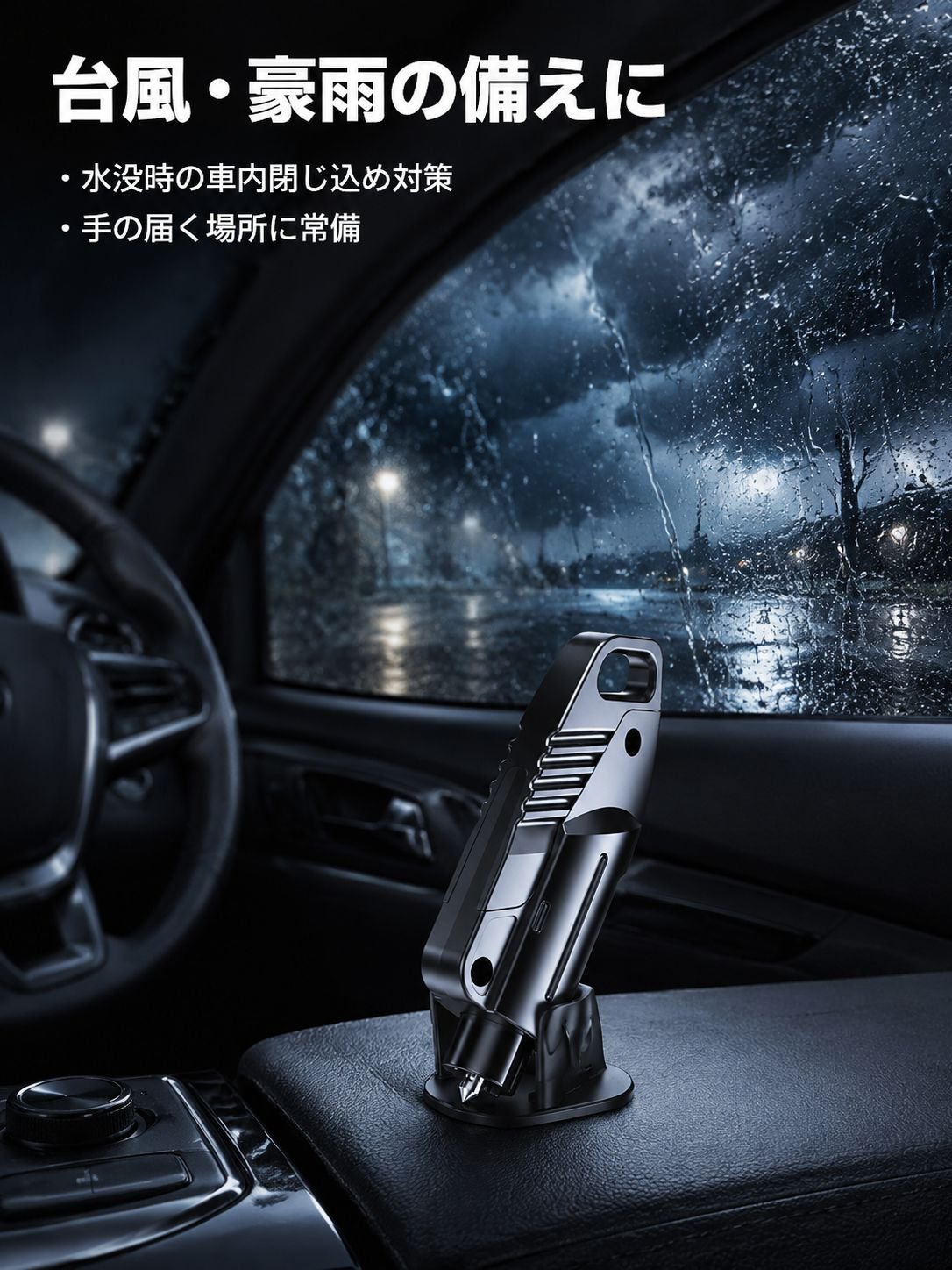 車用緊急脱出ハンマーの全体画像