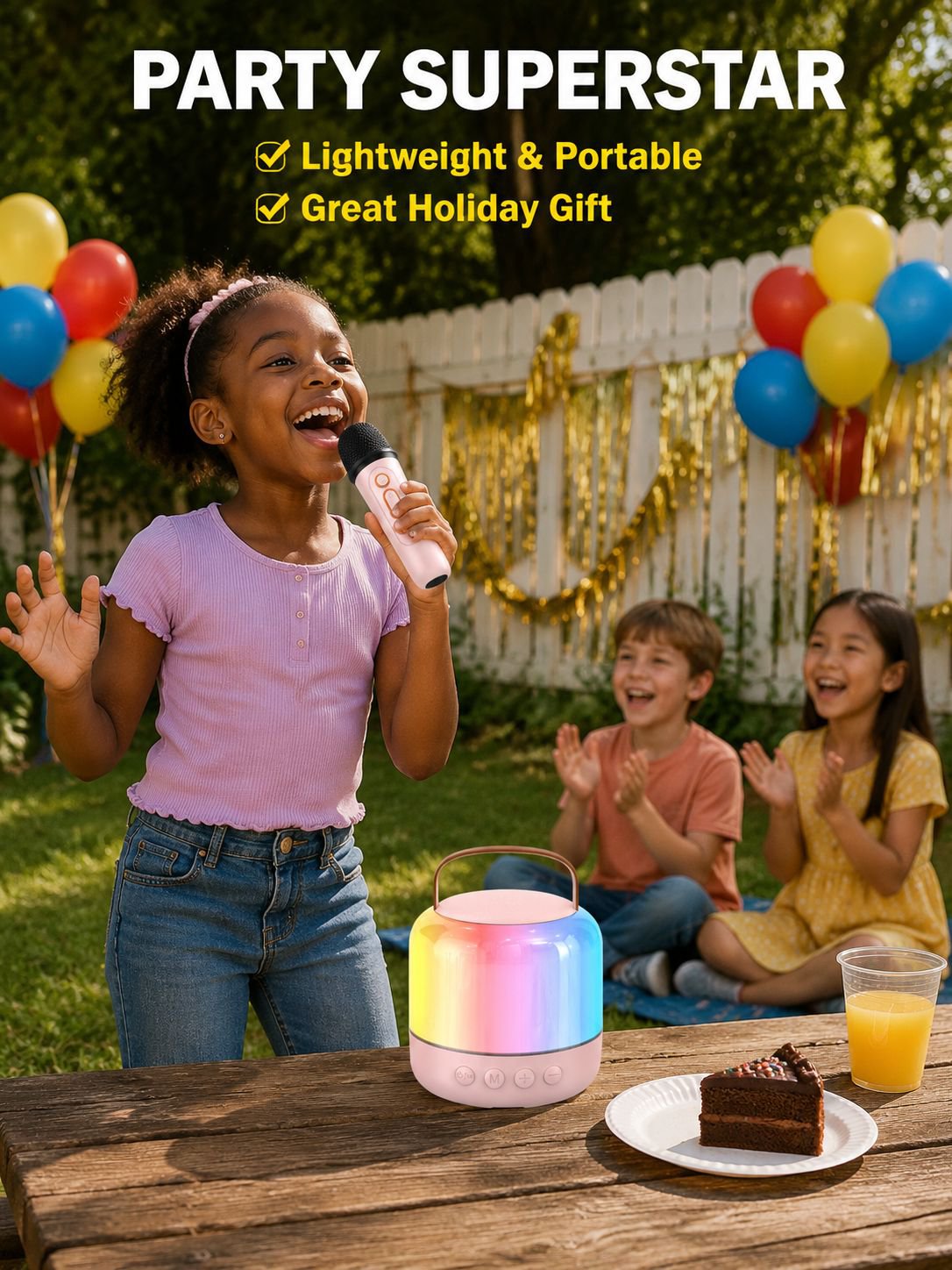 Children's Home KTV Wireless Bluetooth Portable Microphone Speaker