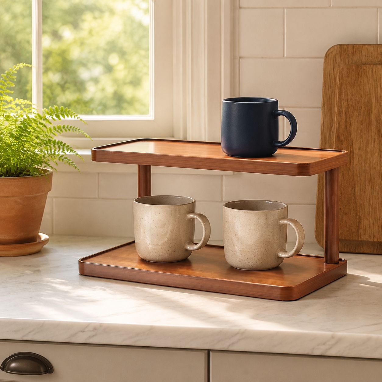 Desktop storage rack cup storage rack dining table countertop workstation water cup coffee cup tea s