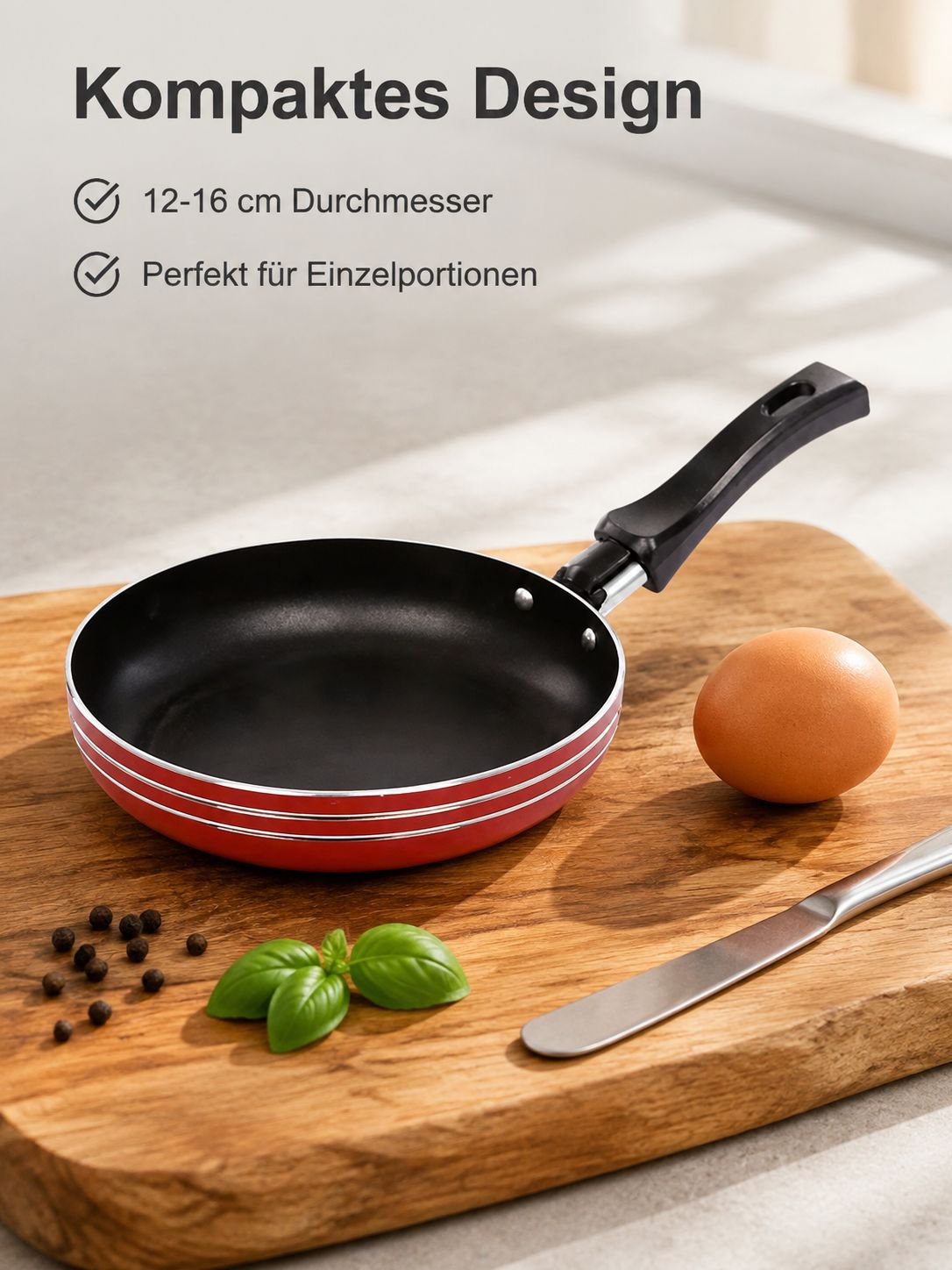 Mini-Bratpfanne mit Omelett