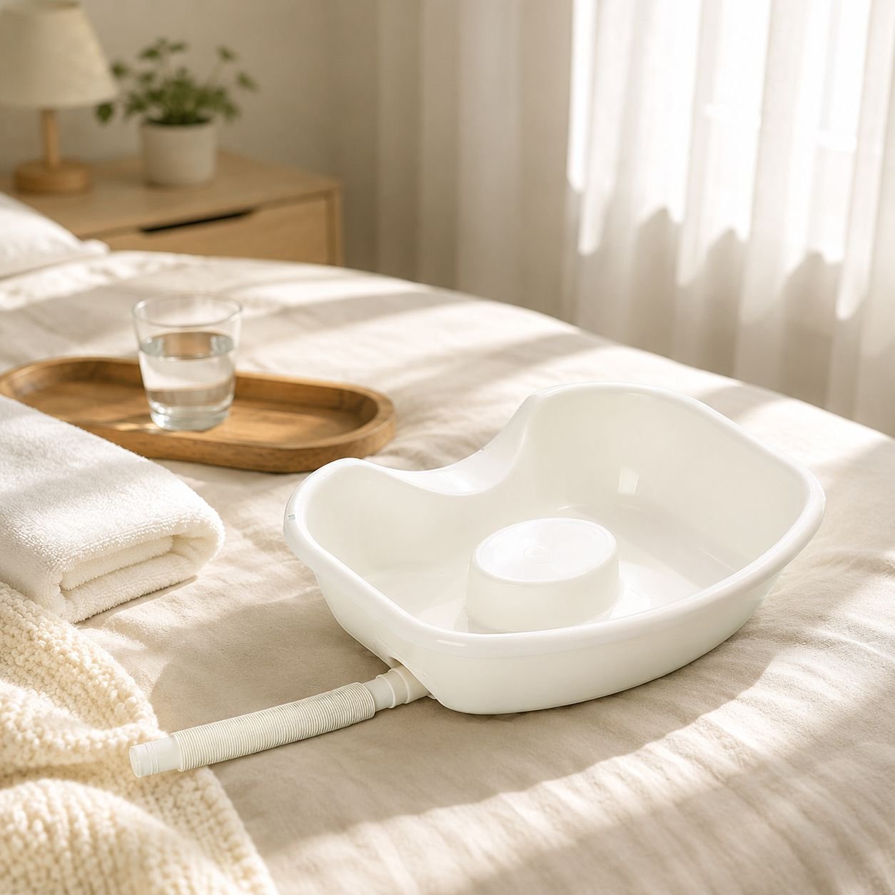 Portable Flat Lying Shampoo Basin for Elderly and Pregnant Women, Flexible Design