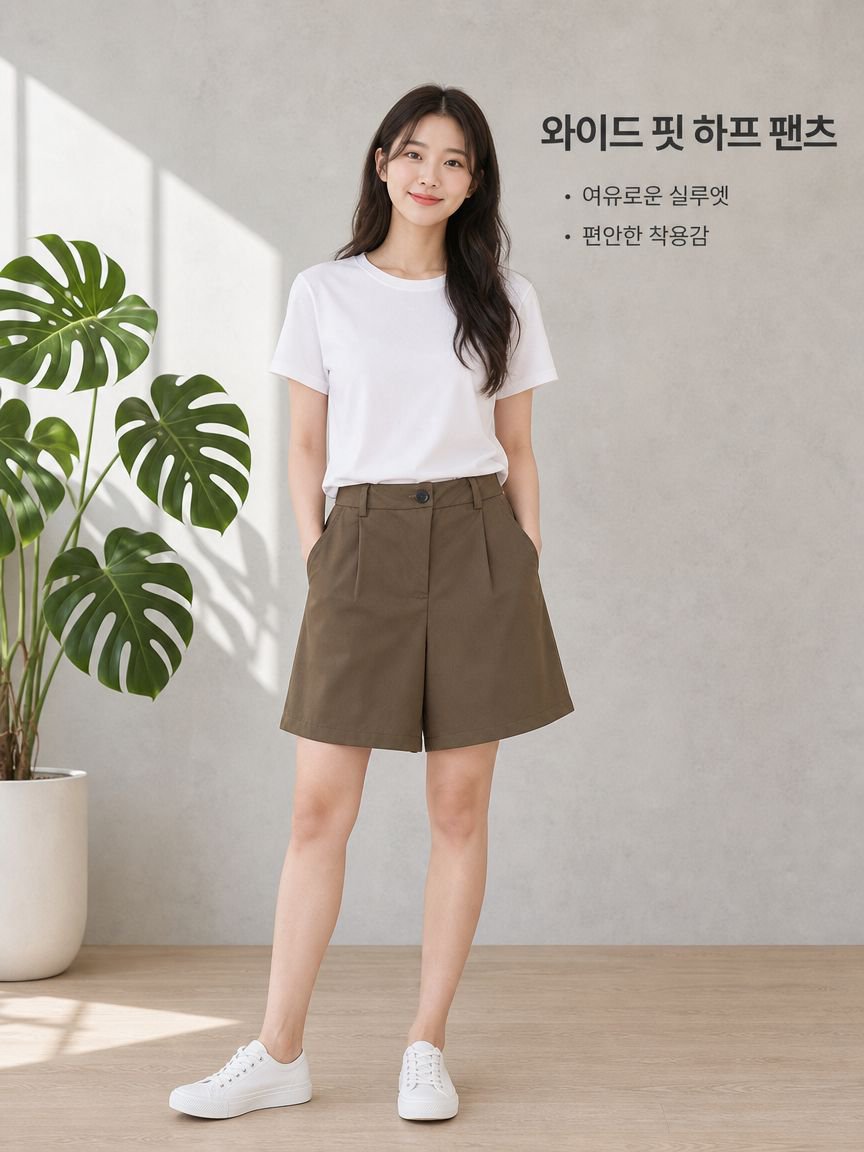 일본 스타일 고허리 루즈핏 슬림 중바지 여성 봄 여름 캐주얼 팬츠
