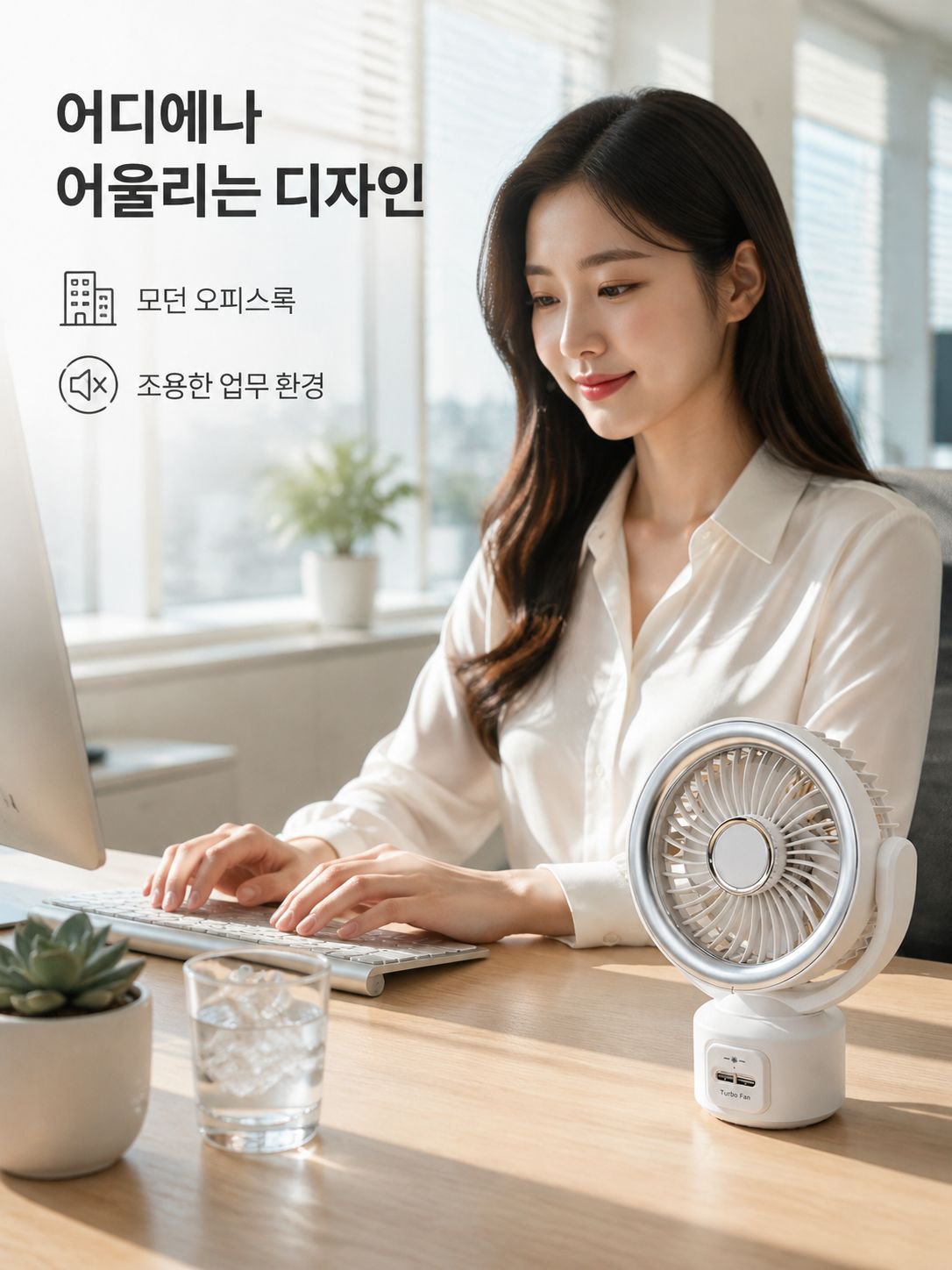  USB 탁상용 소형 선풍기 2026년형 초무음 탁상용 샹들리에 라이트 선풍기