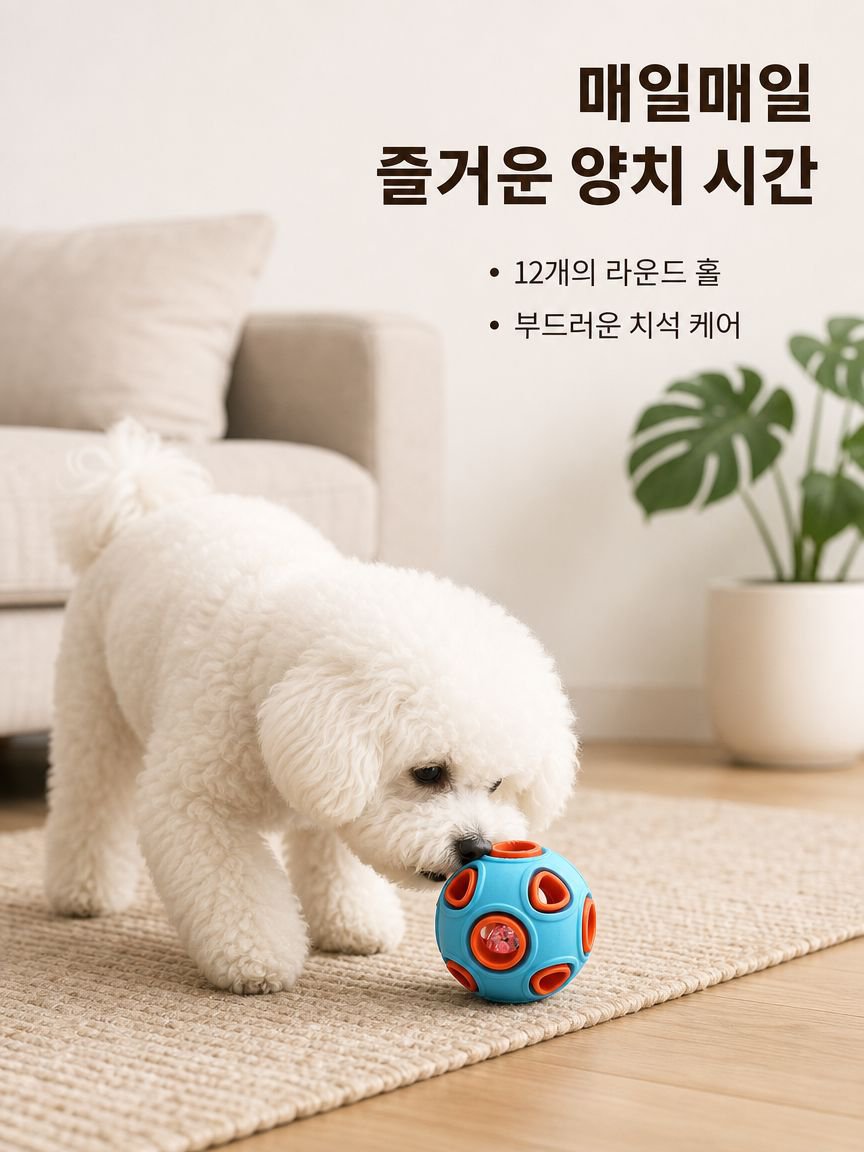 다기능 소리나는 치아청소 간식볼