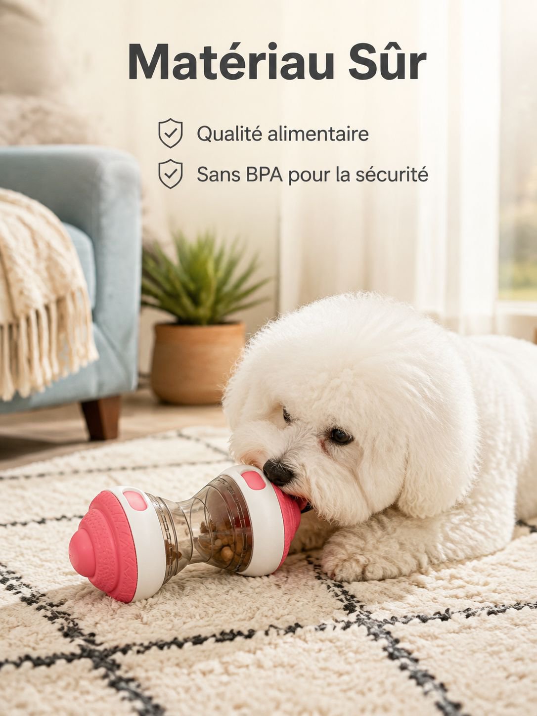 Jouet distributeur de nourriture pour chats et chiens