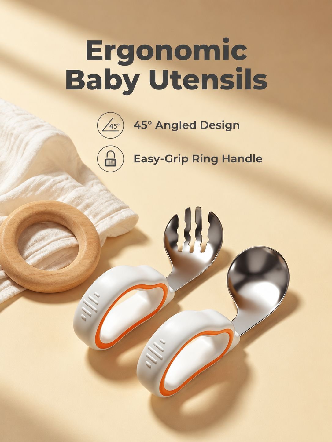 Stainless Steel Bent Spoon for Kids