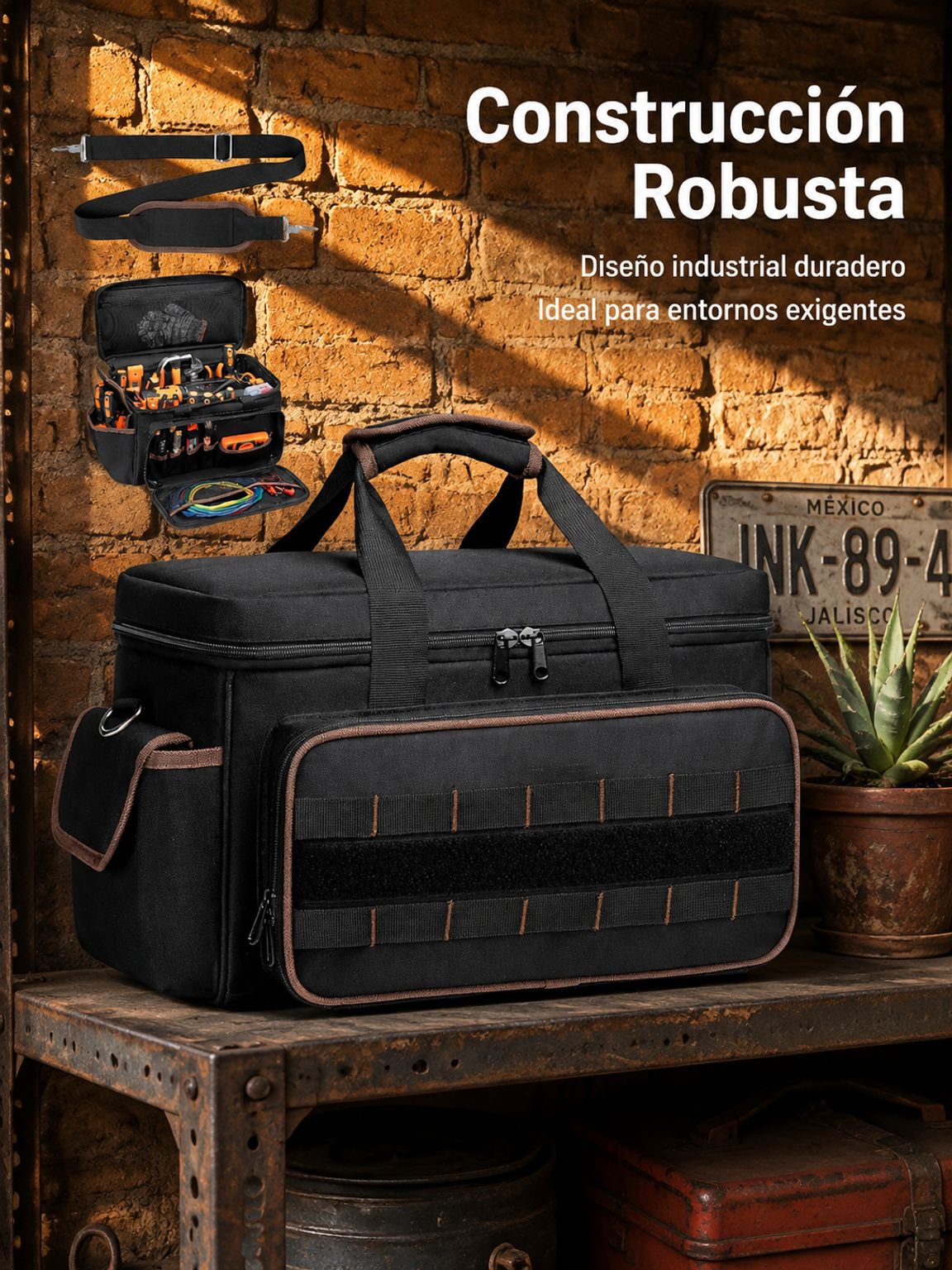 Bolsa de herramientas multifuncional para bricolaje y uso diario