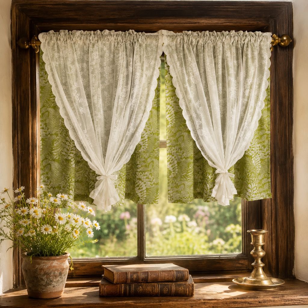 Fashion Curtain Bedroom Curtain Cotton fabric Living room Sound insulation Complex and flexible Kitc