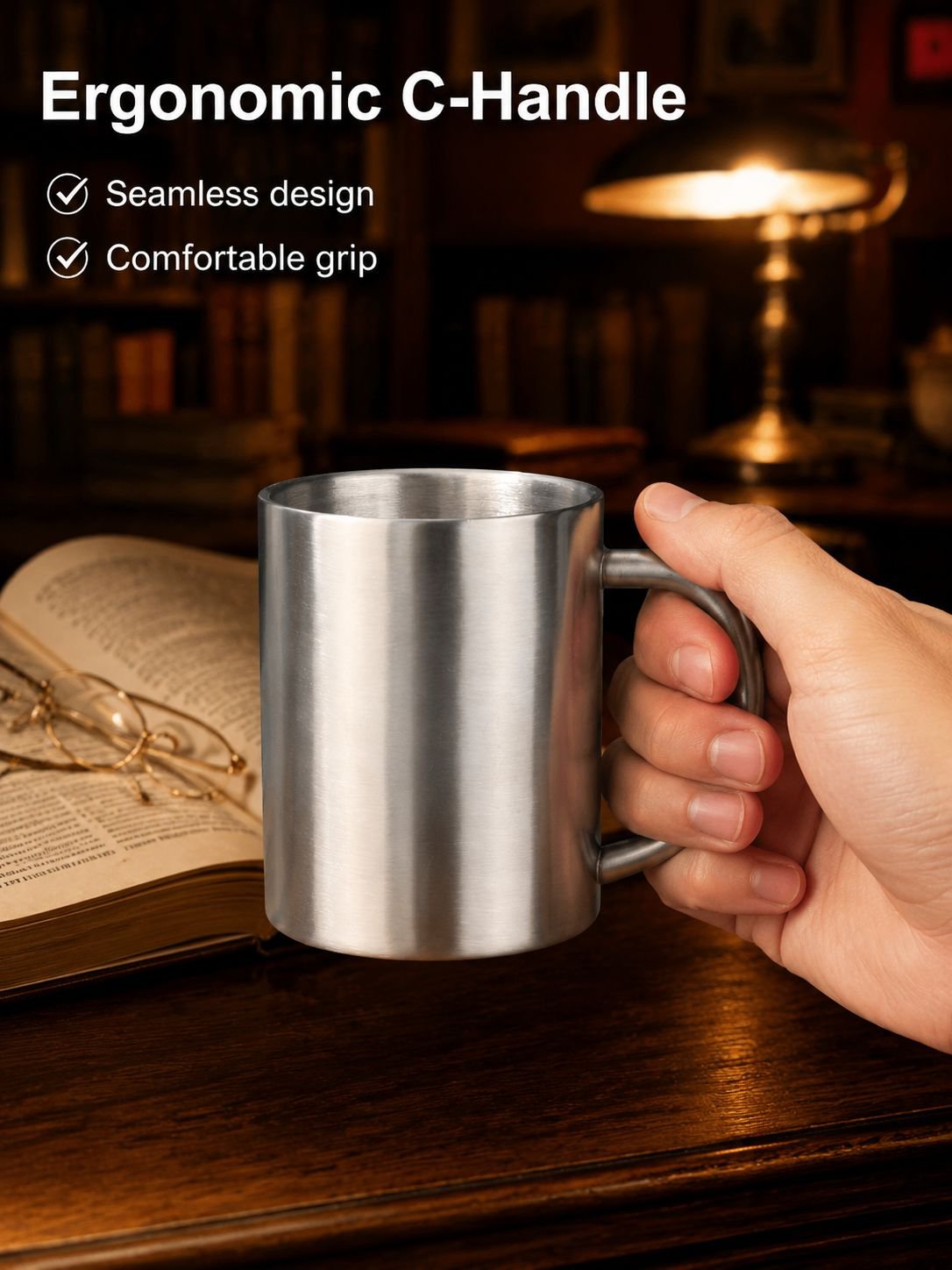 304 Stainless Steel Double-Layer Insulated Water Bottle