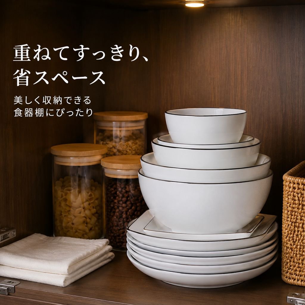 シンプルスタイル陶器食器セットギフトボックス