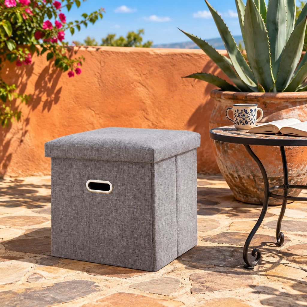 Silla plegable multifuncional con almacenamiento para botas