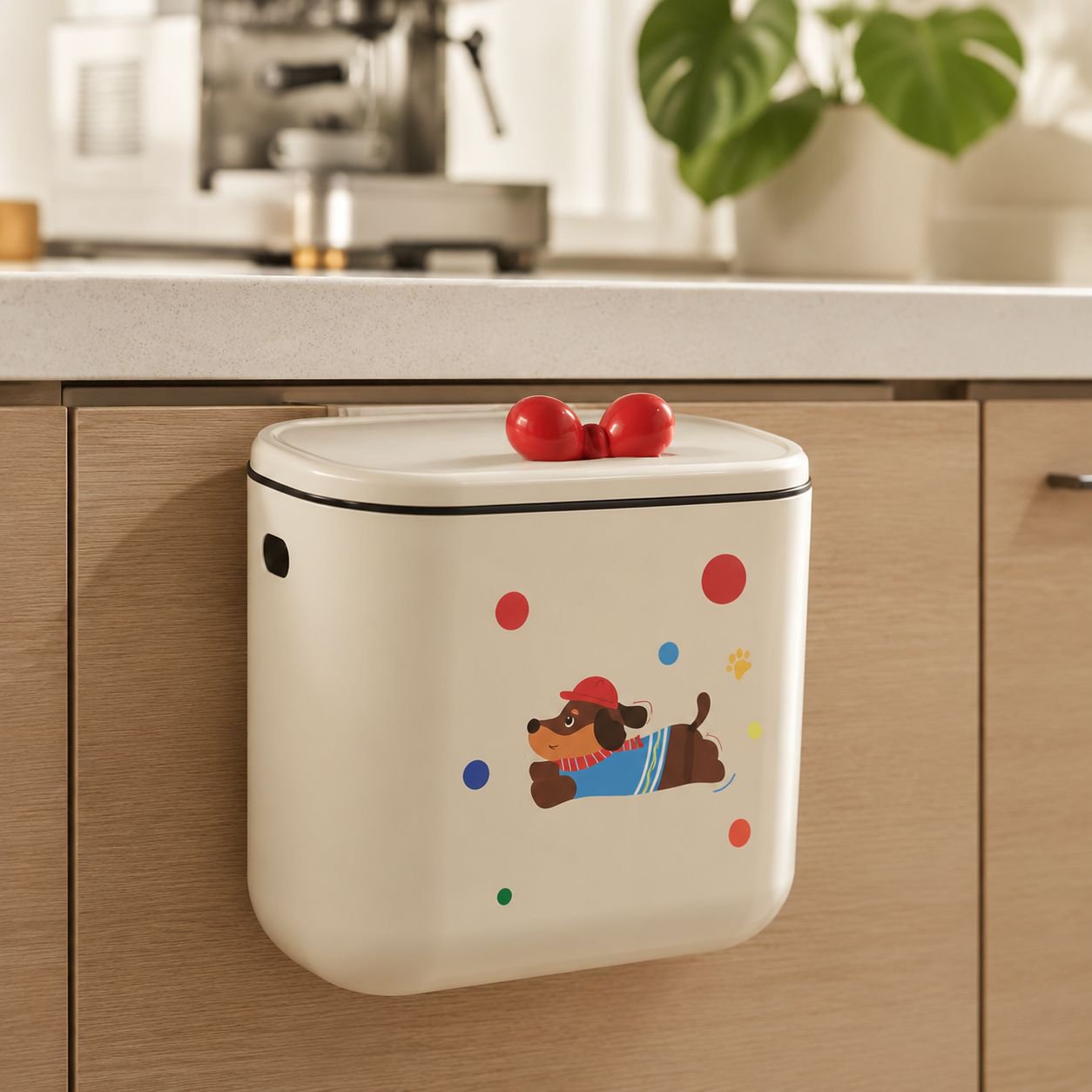 Large capacity waste container for home use