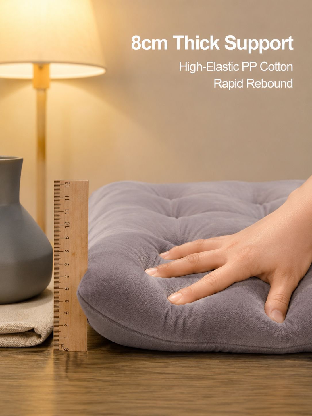 Crystal velvet seat cushion