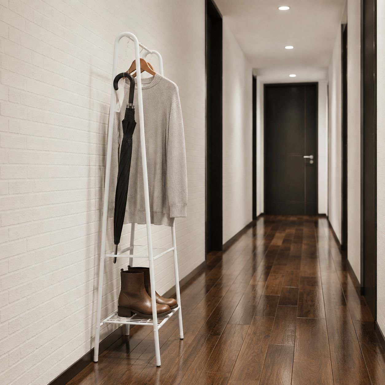 Multifunctional floor coat rack