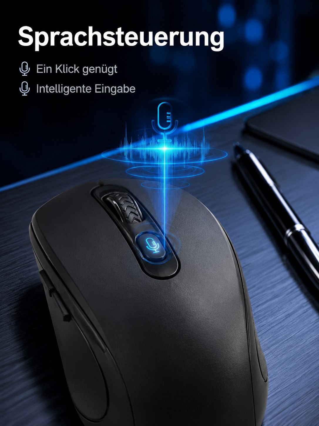 Premium KI-Sprachrechenmaus