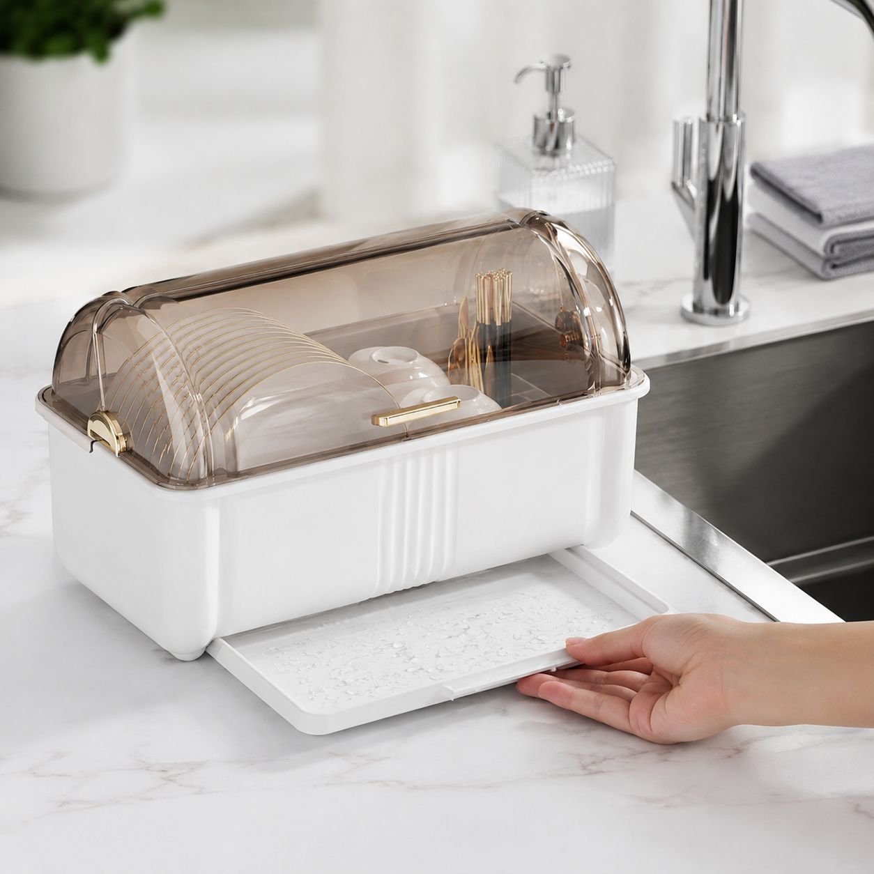 JMY-Kitchen Aufbewahrungsbox für Geschirr