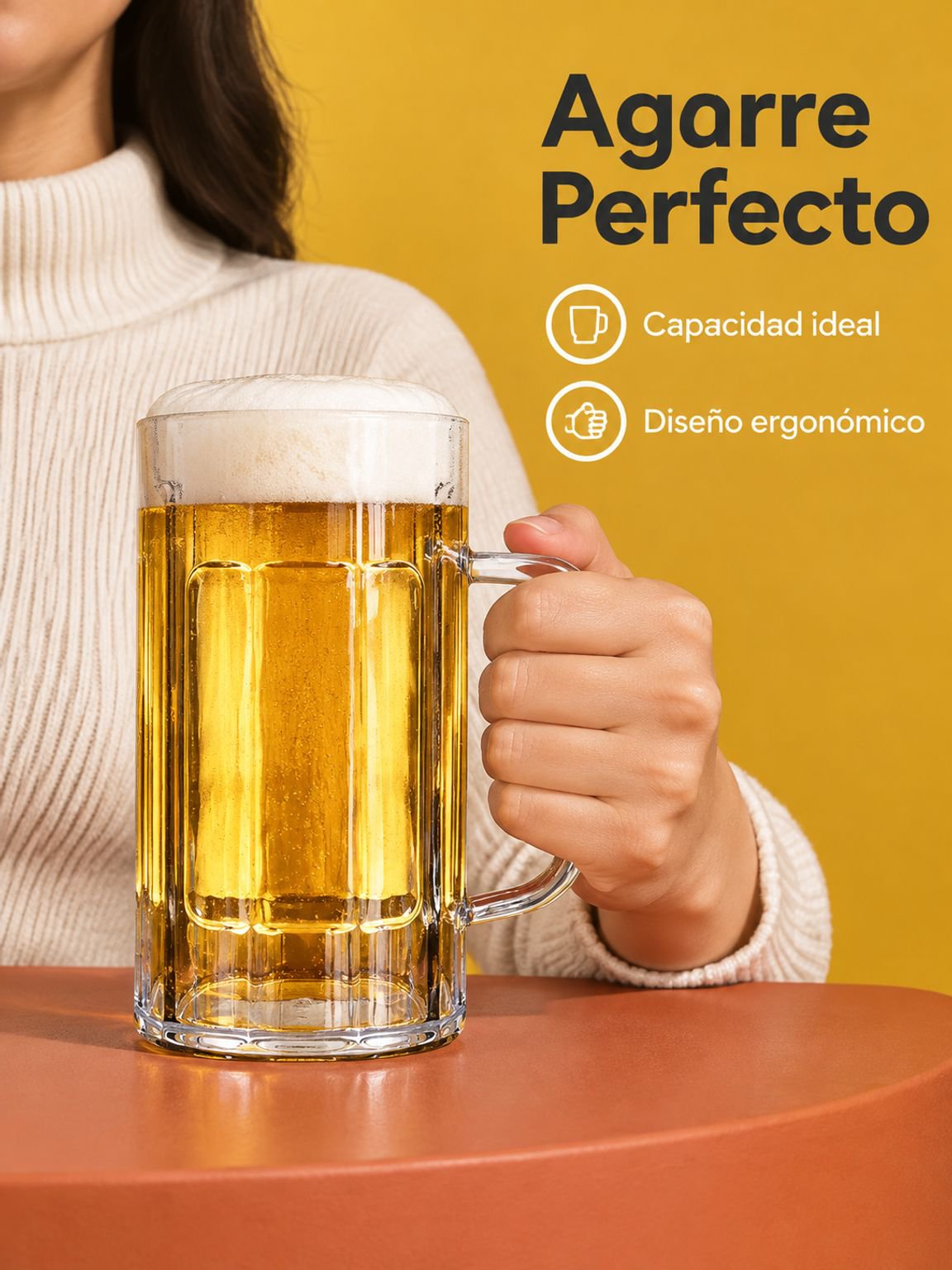 Jarra de plástico PET de 500 ml para bar
