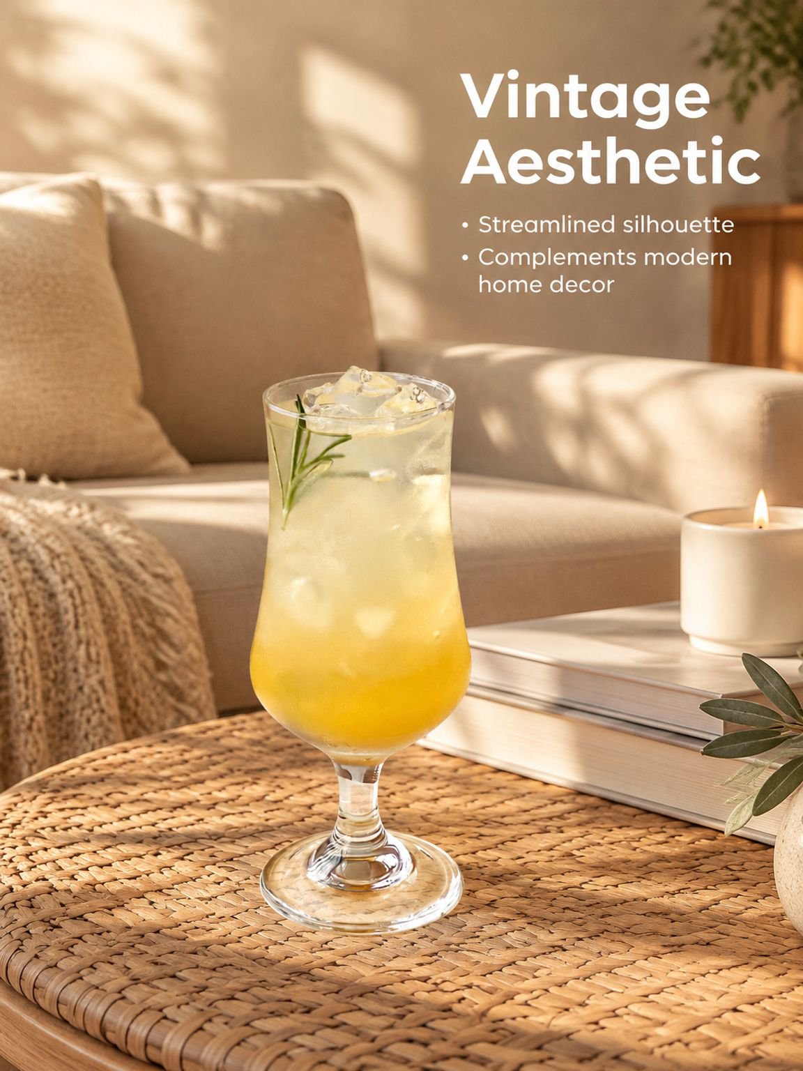 Glass cup suitable for juice, milk tea, and smoothies