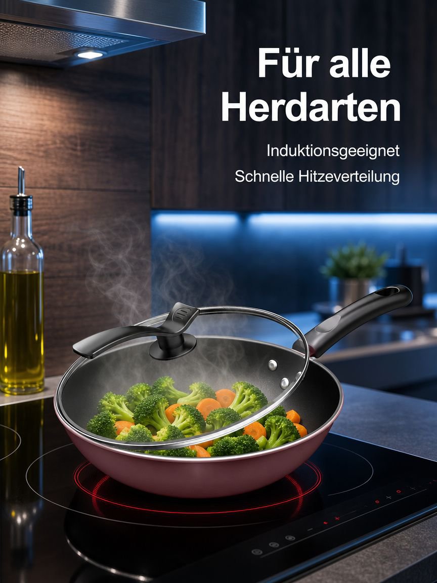  Diamond Seal Star Wok-Antihaftpfanne