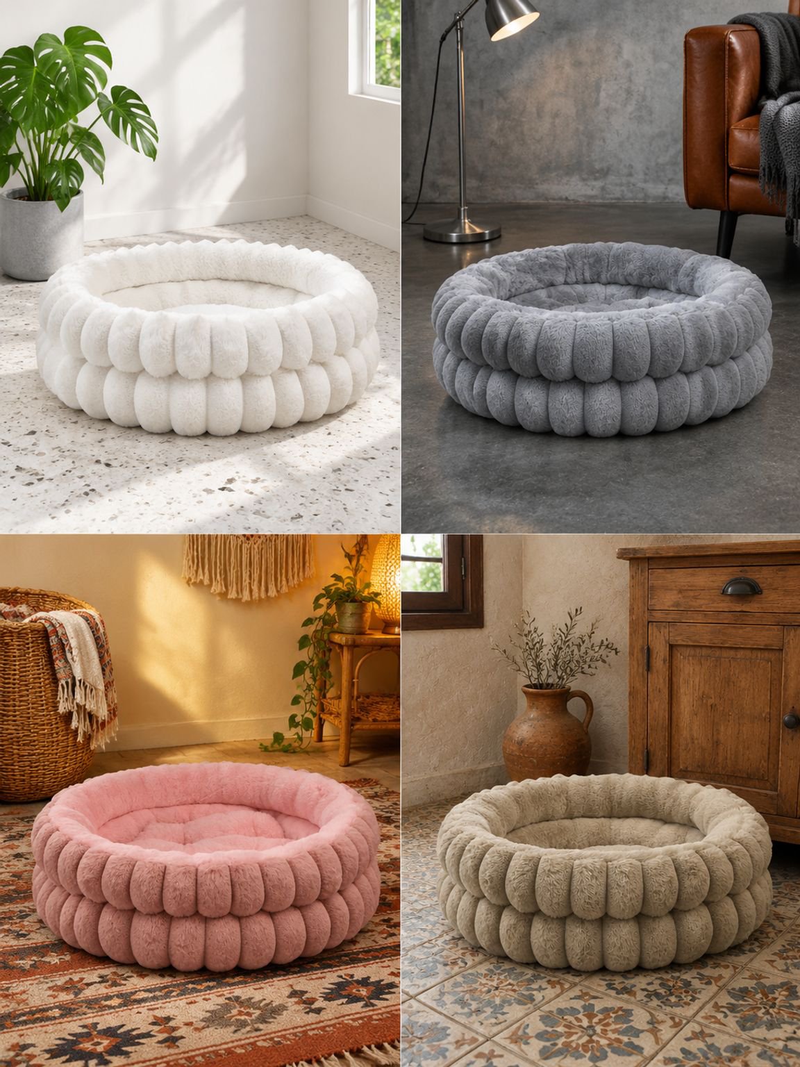 Cama para mascotas con diseño moderno y elegante